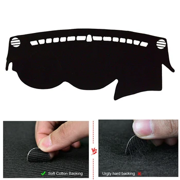 

DWCX Polyester Black Dashboard Cover Pad Dashmat Dash Mat Fit For Hyundai Sonata Hybrid GLS SE Limited 2011 2012 2013 2014