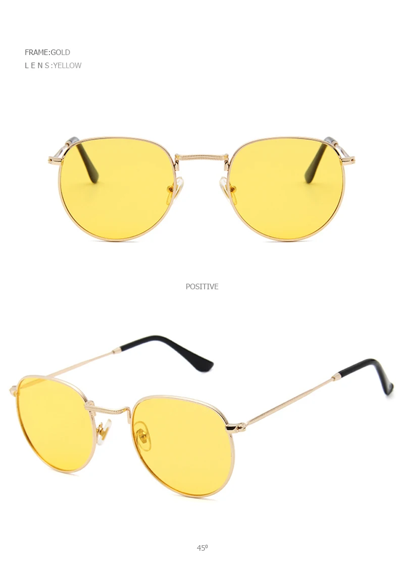 purple sunglasses FUQIAN Round Polarized Sunglasses Women Men Classic Small Metal Sun Glasses Male Vintage Anti-glare Driving Eyeglasses UV400 white sunglasses women