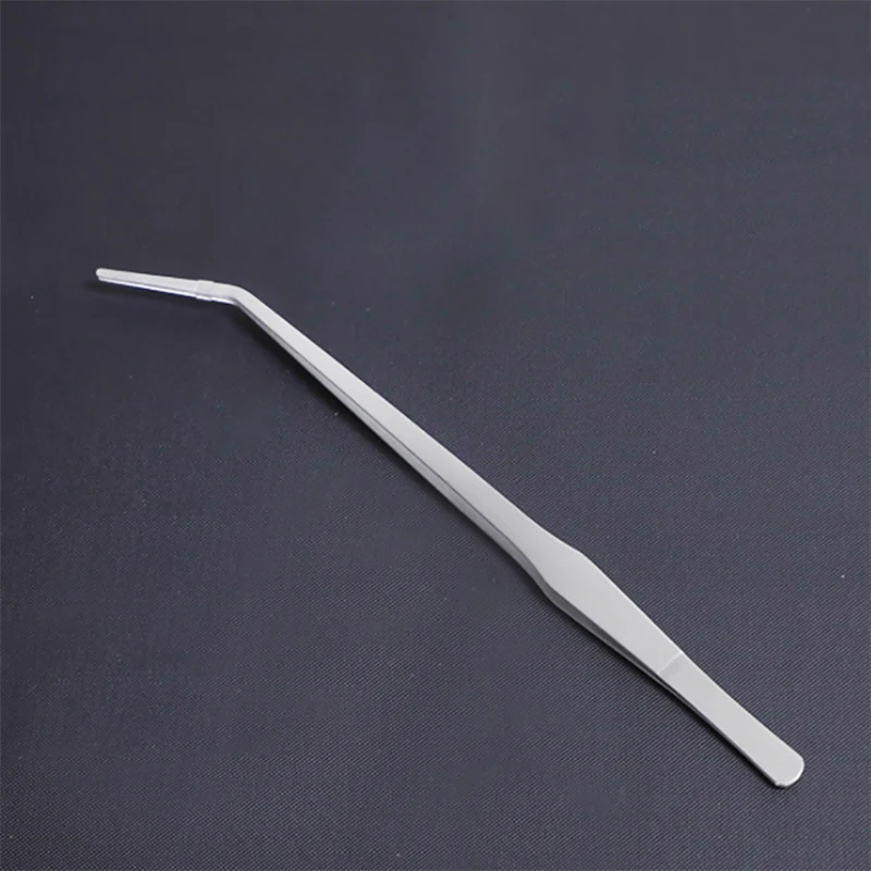 38cm/48cm Stainless steel Tweezers Long Aquarium Live Tank Curved Plant Tweezers Tools For Shrimp and Plant Reef Aquarium