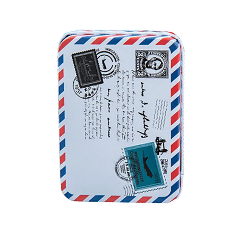 1pc Mini Storage Tin Coin Bag Jewelry Box Lovely Print Desk Storage Holder Cosmetic Stationery Organizer