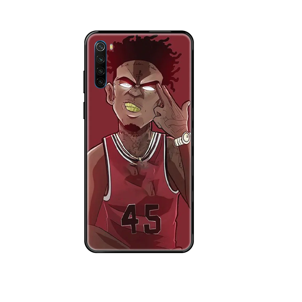 Rapper kodak black Phone case For Xiaomi Redmi Note S2 4 5 6 7 8 A S X Plus Pro black soft coque luxury bumper 3D Etui pretty