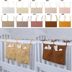 Sac de rangement suspendu pour lit de bébé et nouveau né,en coton, berceau, organisation, jouet, couche culotte, poche, ensemble de literie, accessoires, boutique de couches, 