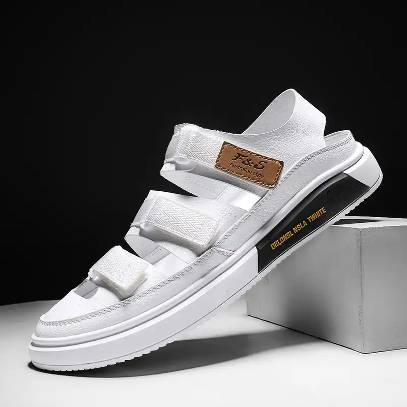 mens white beach shoes