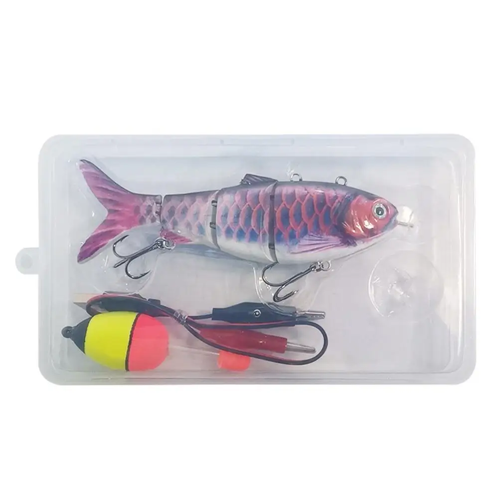 Robotic Fishing Lure USB Rechargeable Self Swimming Lures Fishing Auto  Swimming Swimbait LED Light Robotic Swimming Lures