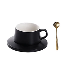 Чайные чашки Скандинавская многоразовая кофейная чашка набор чашка для эспрессо вода мелкая кость Китай Милая чашка капучино Рождественская посуда для дома ABD55