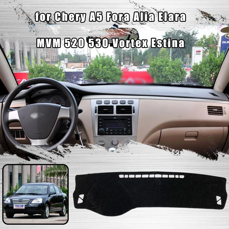 Коврик для приборной панели автомобиля коврик Chery A5 Fora Alia Elara MVM 520 530 Vortex Estina