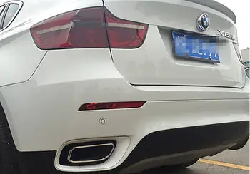 

Tail Exhaust Tips Trim Cover Sticker For BMW E71 X6 35i 30d 35d 2008-2014 PP