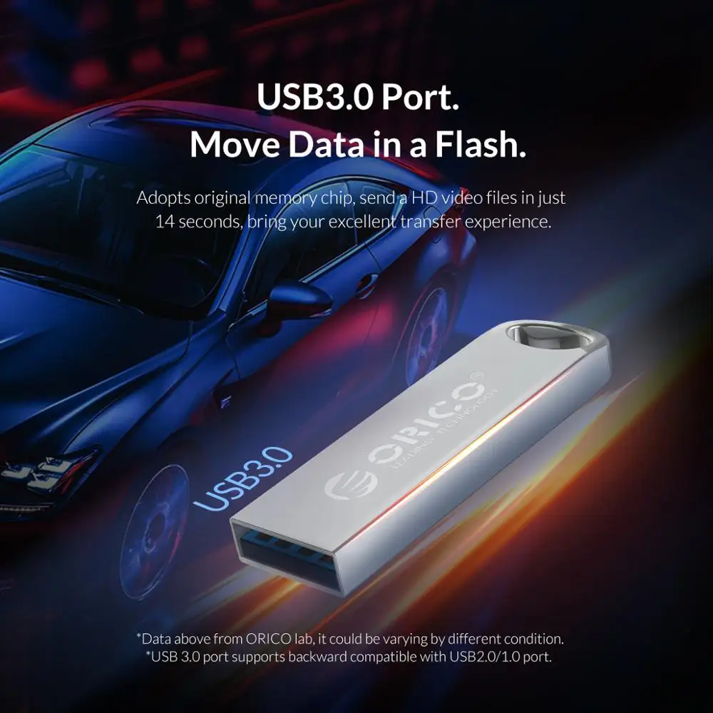 ORICO Metal USB3.0 U Disk 128 Гб 64 ГБ 32 ГБ 16 ГБ флеш-накопитель, флеш-накопитель, usb-накопитель, водонепроницаемый металлический флеш-накопитель memoria CEL