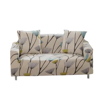 

Elastic Sofa Covers Flower Leaves Printed Couch Cover Non-slip Spandex Sofa Protector Sofa Cover Set for Living Room