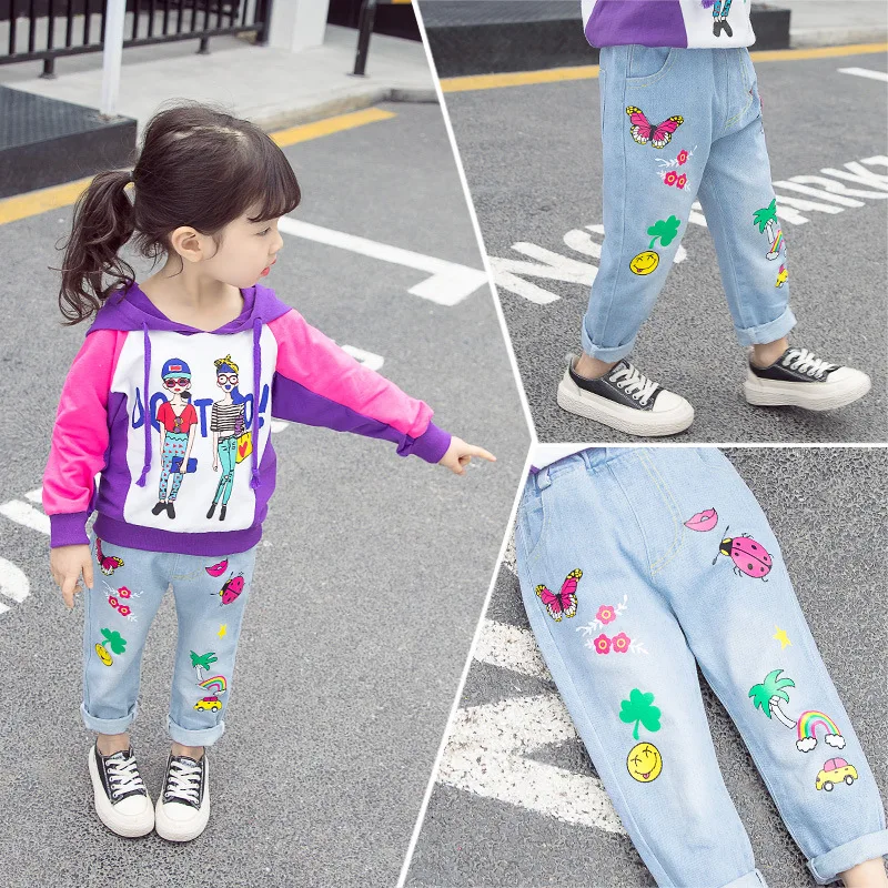 

2019 Fashion-Style Crawler Men And Women Children Autumn New Products Children Beetle Jeans High Quality Childrenswear