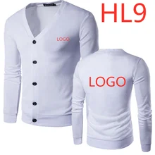 HL9 мужской кардиган, свитер осень и зима мужской свитер с длинными рукавами кардиган с v-образным вырезом на пуговицах вязаный кардиган Tide теплый