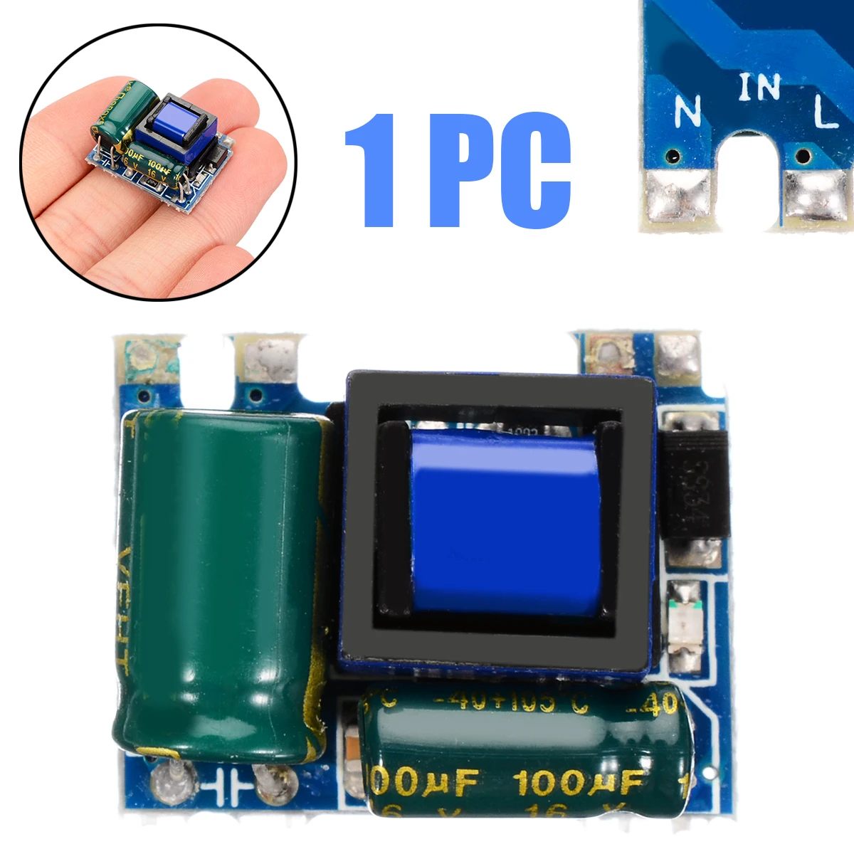 Новый 23 5x16x13 5 мм AC DC преобразователь 110 В 220 в 230 до изолированный Импульсный блок