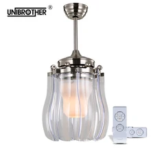 Невидимый складной светодиодный потолочный вентилятор, светильник, современный вентилятор, современный минималистичный настенный пульт дистанционного управления, 220 В, ультра-тихий воздух