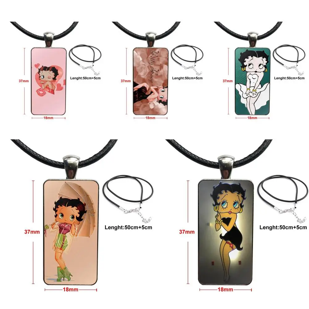 Розничная продажа симпатичное ожерелье Betty Boop для подарка унисекс модное