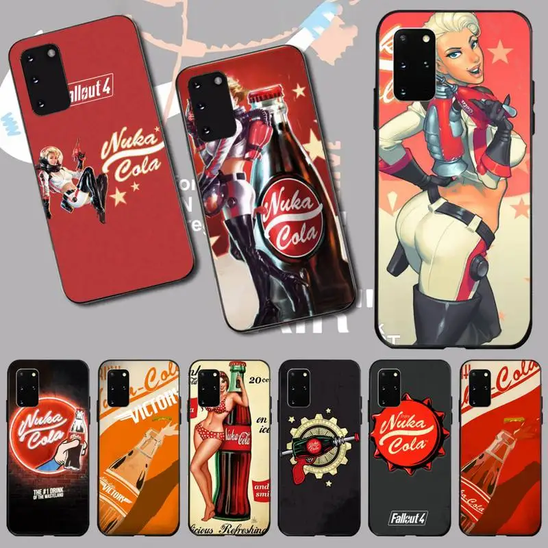 Чехол для телефона CUTEWANAN Nuka Cola girl черный мягкий резиновый чехол из ТПУ Samsung S20 plus