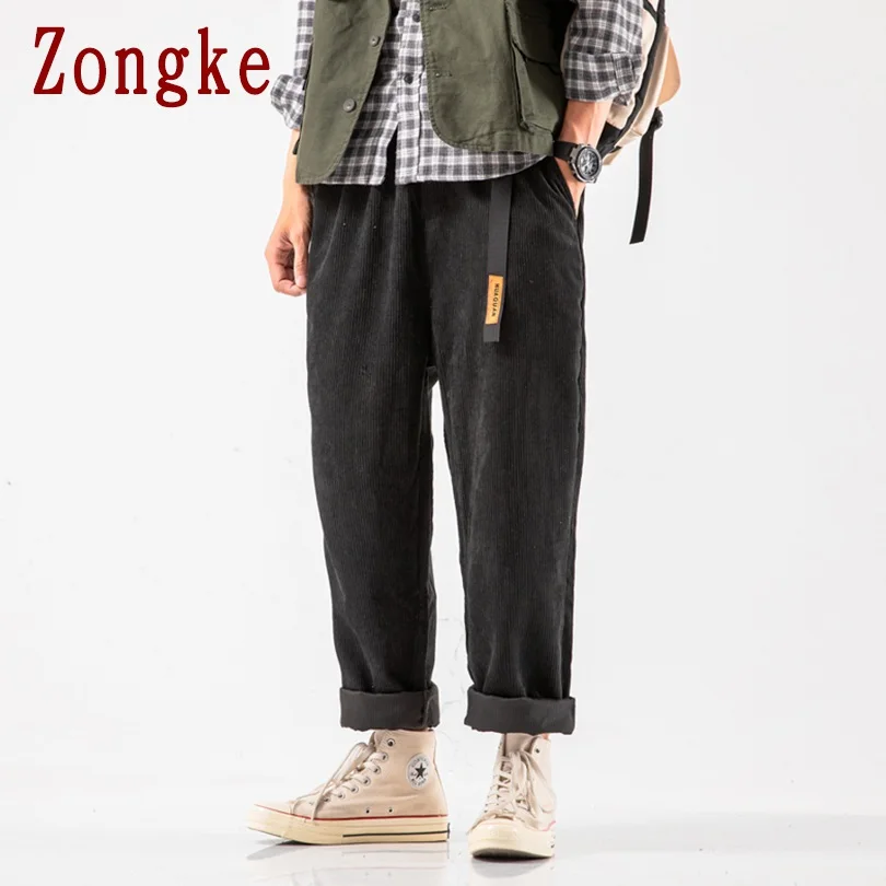 Zongke, свободные спортивные штаны, Мужские штаны для бега, Мужские штаны, уличная одежда, спортивные штаны, шаровары, мужские брюки, 5XL, хип-хоп, осень