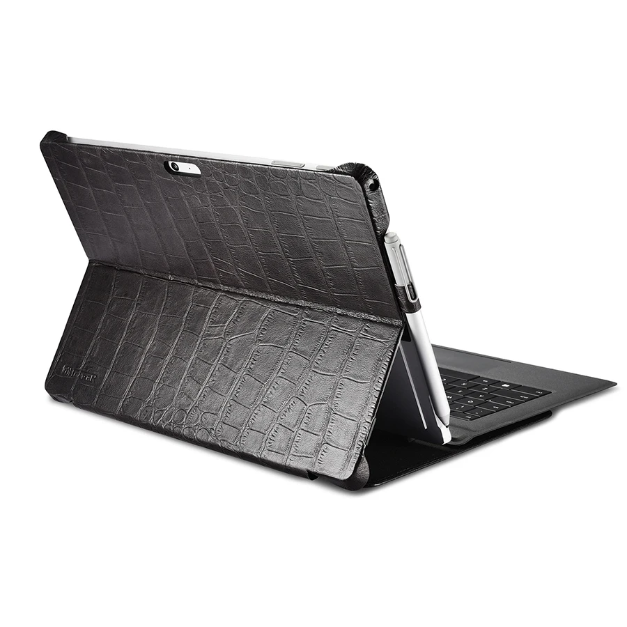 Чехол книжка из натуральной крокодиловой кожи для Microsoft Surface Pro 4/5/6/7 12 3 деловой