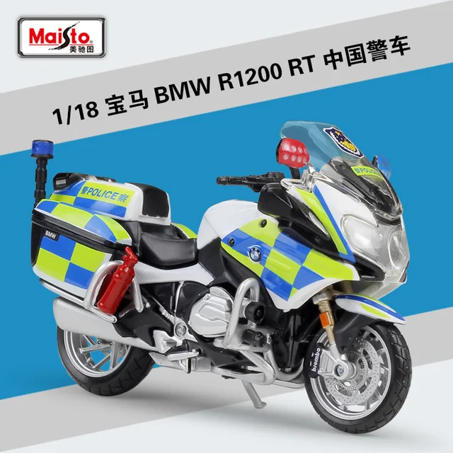 Maisto 1:18 BMW R1200 RT Portugal Police motorcycle series original authorized simulation alloy motorcycle model toy car BMW R1200 RT