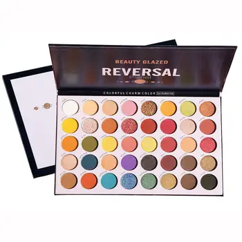 

Full Professional 40 Colors Fashion Eyeshadow Palette Matte Glitter Eye Shadow maquiagem Shinning Shadow Pigment Makeup Sombra