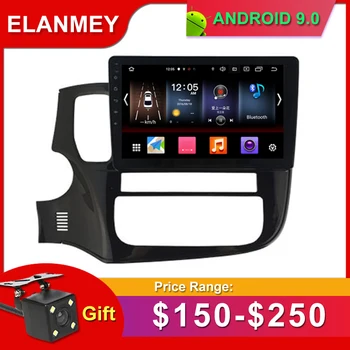 

Gift Camera Car Radio for Mitsubish Outlander 15-17 Android 9.0 GPS Navigation Bluetooth Touch screen Car Audio Stere Multimedia