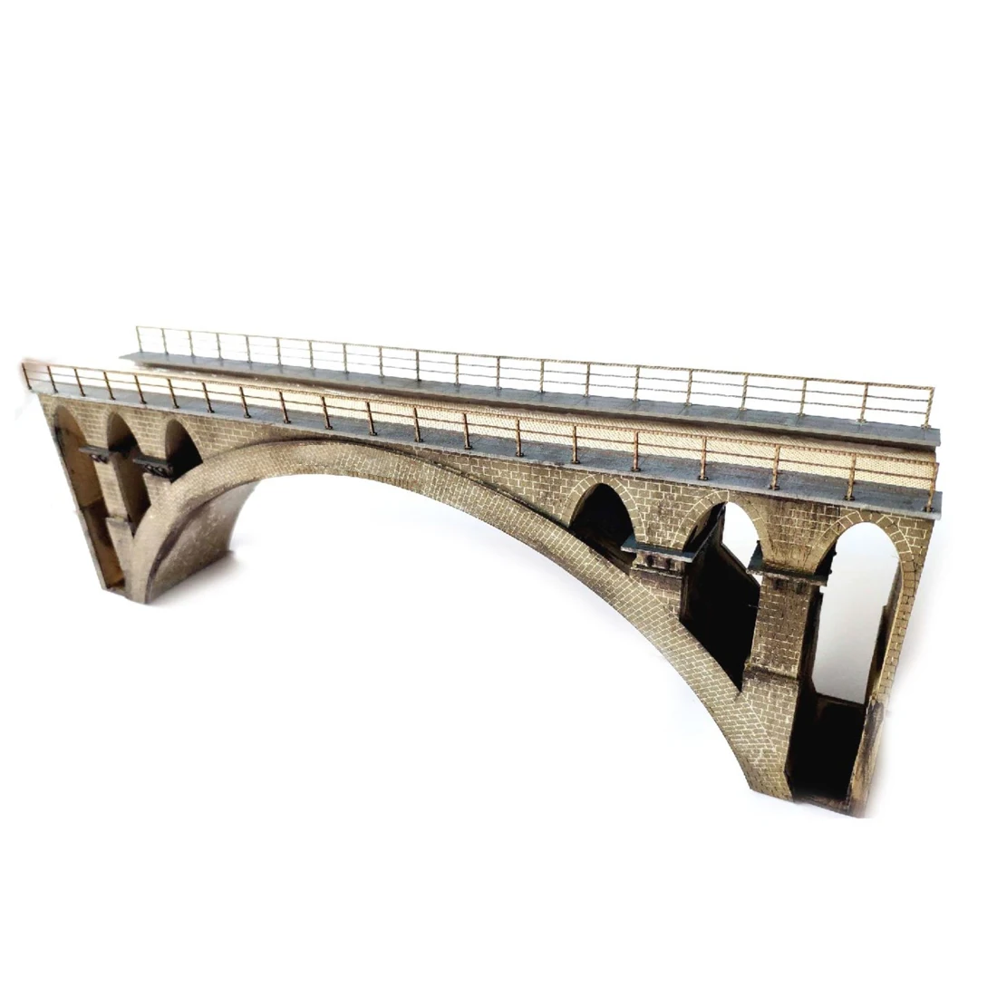 

35cm 1:87 HO Scale Train Railway Scene Decoration T41 First-line Bridge Assembly Kit Model for Sand Table