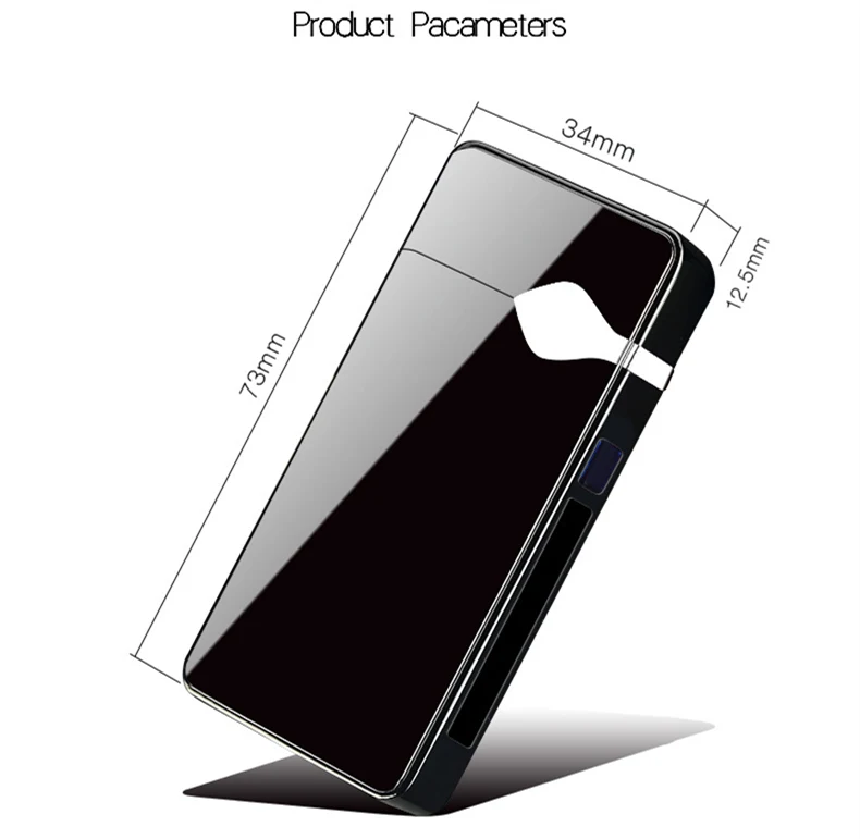 Двойной Arc USB Зажигалка Мощный светодиодный дисплей перезаряжаемый электронный usb-зажигалка сигаретная плазма палсе импульсная электронная зажигалка