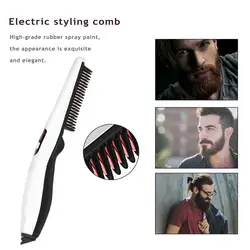 1 Piece Multifunctional Men's Electric Styling Comb Beard Straight Heating Comb Curly Hair Comb Electric Hair Comb Unisex