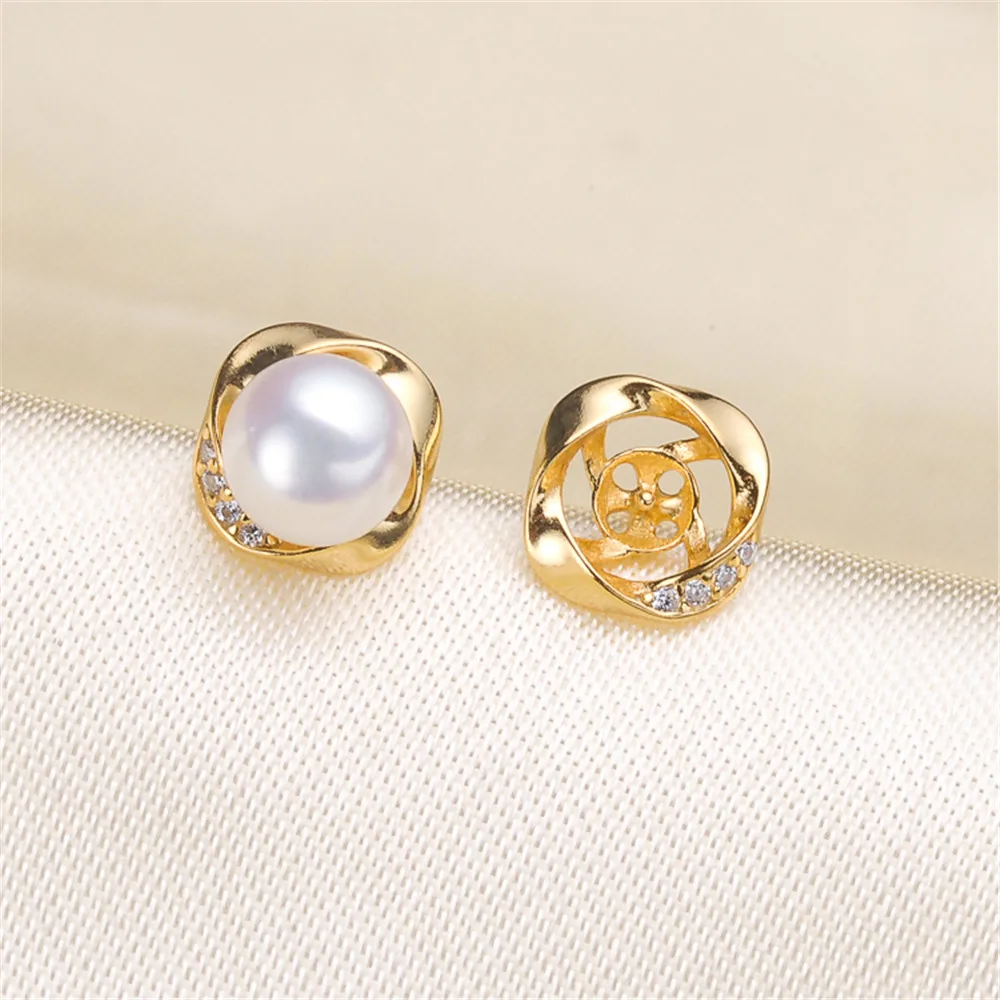 

Earrings Accessories Findings For Women DIY Jewelry Making Handmade Pearl Ear Hook Bail Party 925 Silver Unique