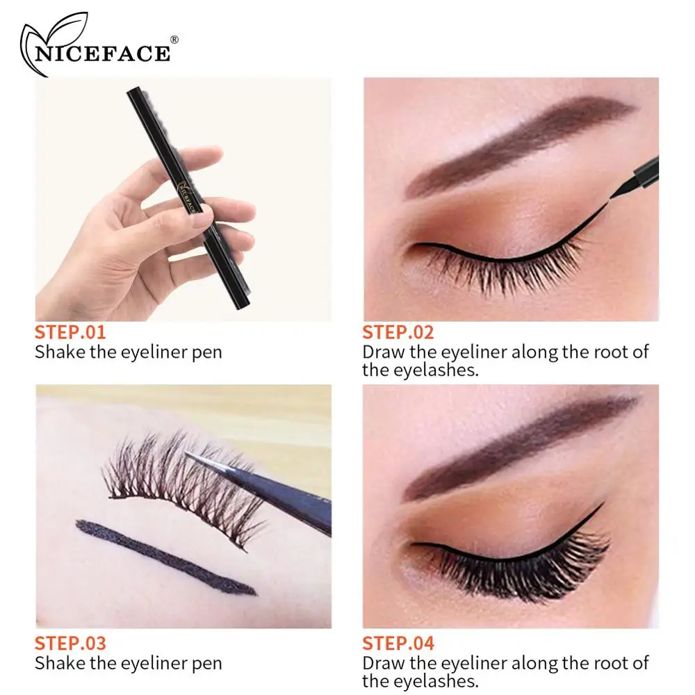 1Pc New Self-Adhesive Eyeliner Fast Drying Easy Wear Long-lasting Liquid Eyeliner Waterproof Sweat-proof For Magnets Eyelashes 1Pc New Self-Adhesive Eyeliner Fast Drying Easy Wear Long-lasting Liquid Eyeliner Waterproof Sweat-proof For Magnets Eyelashes