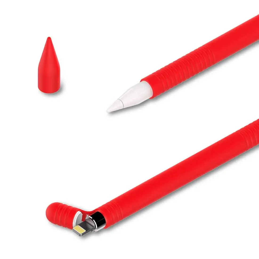 Цветной мягкий силиконовый совместимый стилус, защитный чехол для Apple Pencil, Совместимый Чехол