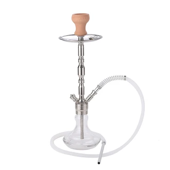 

Alloy Hookah Set Single Tube Glass Hookah Silicone Tube Ceramic Bowl Narguile Shisha Hookah Accessories