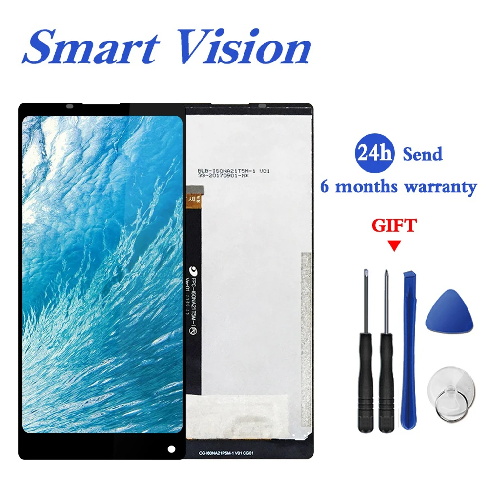 

For 100% Original Vernee Mix 2 LCD Display With Touch Screen Digitizer Assembly Replacement 6.0 inch 2160x1080P MIX 2 Phone LCD