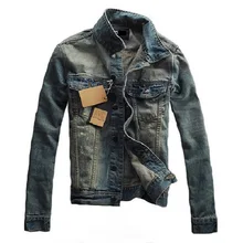 De moda Casual Hombre fresco lavado destruir se desvanece Vintage azul añil Denim chaqueta sudadera Streetwear Harajuku Patchwork