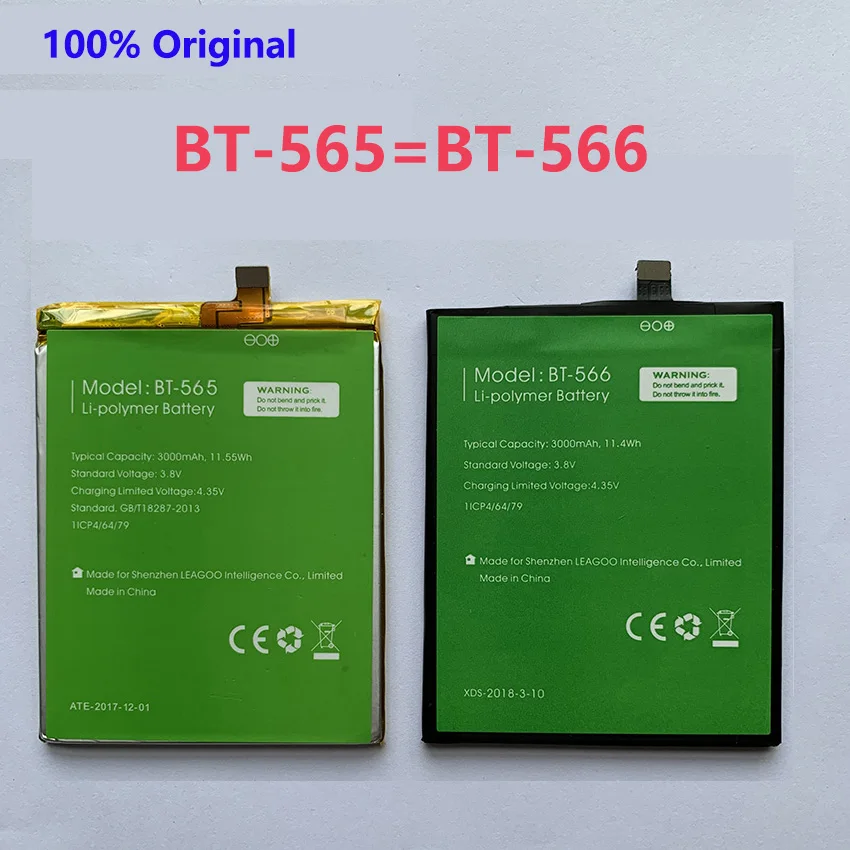Новинка 100% оригинальный аккумулятор для телефона Leagoo KIICAA Mix T5 T5C BT565 BT566 3000 | Аккумуляторы для мобильных телефонов -32949413080
