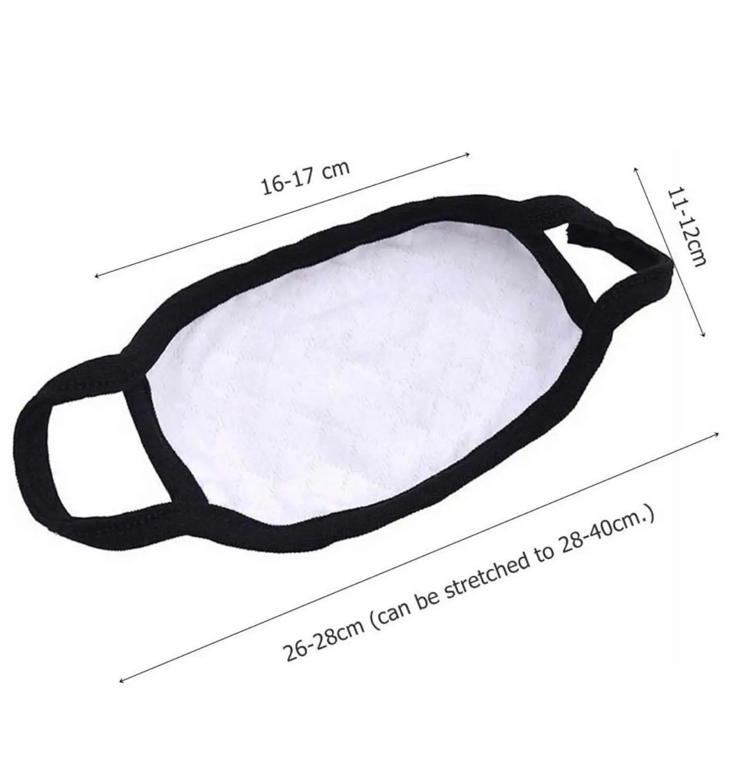 8pcs Cute Print Black Cotton Thick Breathable Coldproof Dust Mask Set Thick anti-cold dust mask#2d05