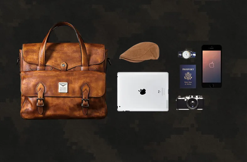 Первый слой кожаная мужская Сумка Официальный деловой кожаный портфель для ноутбука для мужчин сумка из воловьей кожи сумка на плечо ретро дорожные портативные сумки