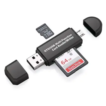 

All in 1 USB 2.0 Micro USB OTG to USB Adapter SD TF Memory Card Reader Writer#50