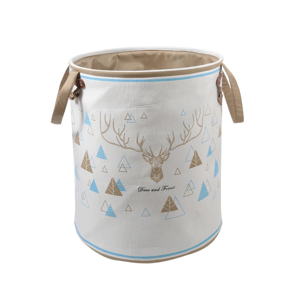 Thickened Folding Laundry Basket Cartoon Storage Barrel Standing Toys Clothing Storage Bucket Laundry Organizer Holder Pouch 5