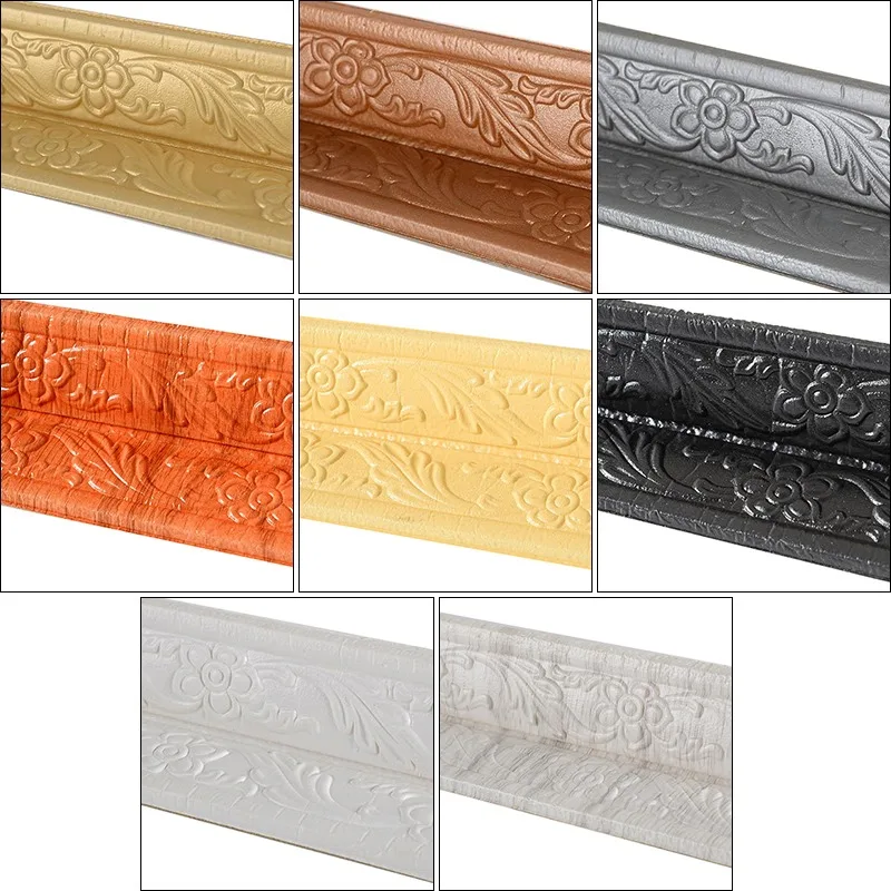 Adhesive Flexible Wall Lines Wallpaper Border Molding Trim 3d