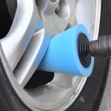 Автомобильный полировщик шины колеса инструмент для ступицы колеса Полировка пены губка полировальная Подушка полировальная машина конусообразная форма колеса Ступицы диск