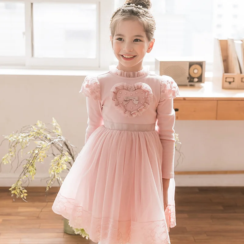 Новое платье принцессы для девочек, модные весенние детские праздничные платья для девочек 4-9 лет
