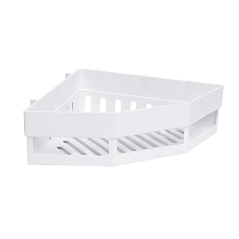 

Punch-free Home Storage Rack Wash Shelf Corner Wall-mounted Organizer Seamless Bathroom Holders Tripod