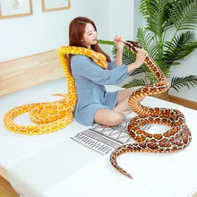 

300cm Real Life Snakes Plush Toy Giant Boa Cobra Long Stuffed Animals Snake Plushie Brinquedos Great Birthday Children Gift