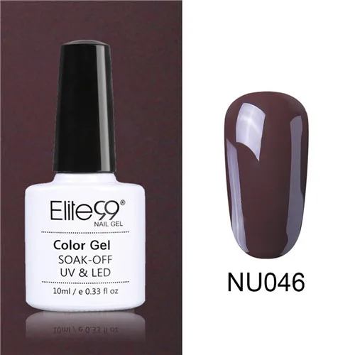 Elite99 Гель-лак 10 мл все для маникюра Полупостоянный Vernis верхнее покрытие УФ-светодиодный Гель-лак замачиваемый для ногтей художественный Гель-лак для ногтей - Цвет: 046