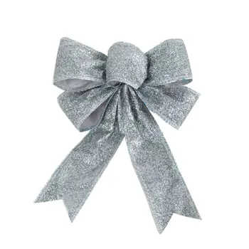 

10pcs Christmas Tree Bow Ornaments Knot Flower Christmas Tree Decoration Christmas Flower Artificial Flower Family Decor