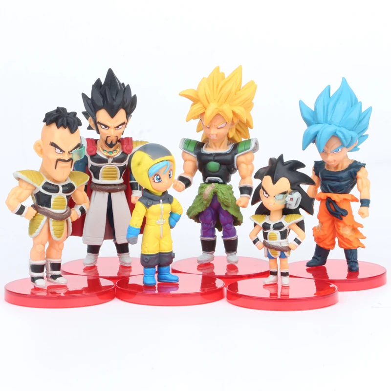 Figuras De Accion De Dragon Ball Munecos De Super Juguetes En Colores Pastel De Freezer Broli Gogeta Vegeta Regalos Coleccionables Figuras De Juguete Y Accion Aliexpress - set de juguetes roblox por seis aprox 10cm