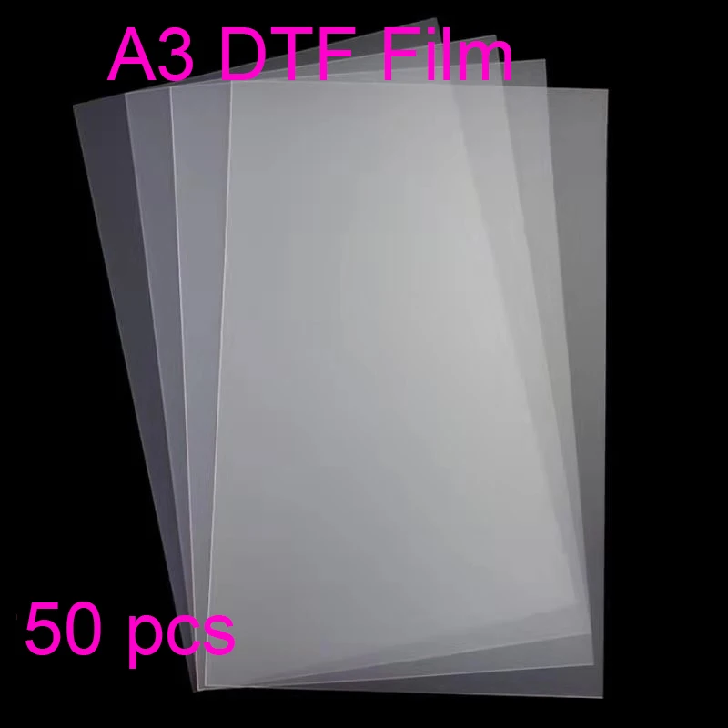 

A3size 50 шт. стандартная для прямой передачи пленки для печати DTF чернильная печать ПЭТ пленка печать и передача