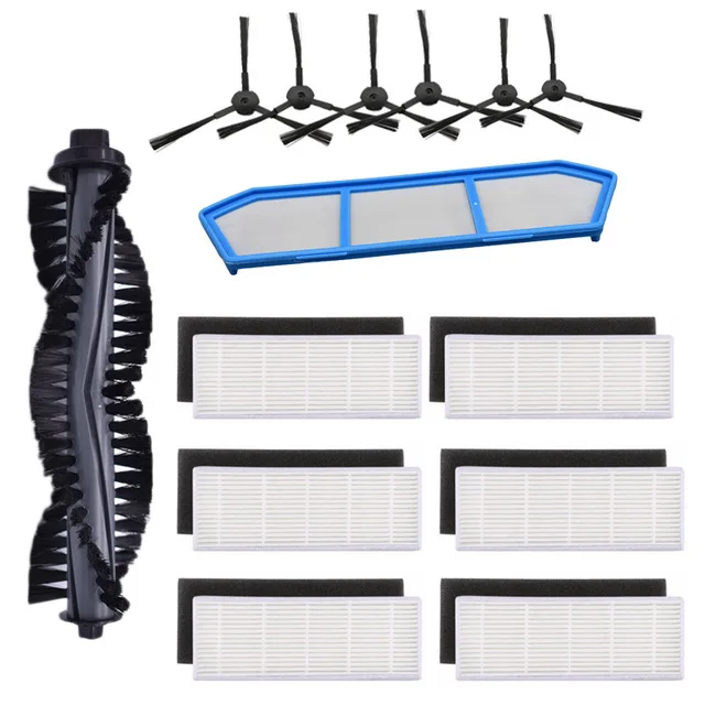 iLife A40 A4S Polaris PVCR 0826 0726W Amibot Spirit ICE H2O Smart Robot Gutrend Style 220 Main Side Brush Hepa Filter Mops Parts Set 9