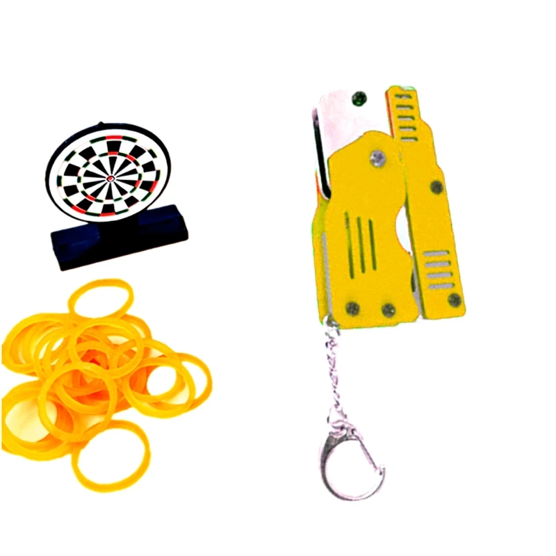 

Zinc Alloy Colorful Metal Mini Can Be Folded As a Key Ring Rubber Band