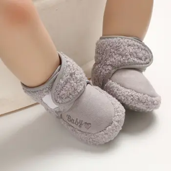 

For Baby Girls Winter Warm Boots Soft fleece Sole Shoes 0-18M